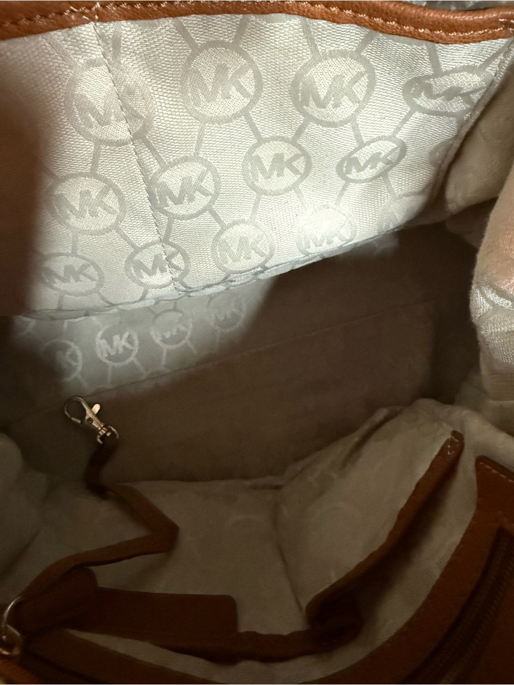 Michael Kors Cognac Leather Hamiltonwith (with callouts) - Picture 8 of 11